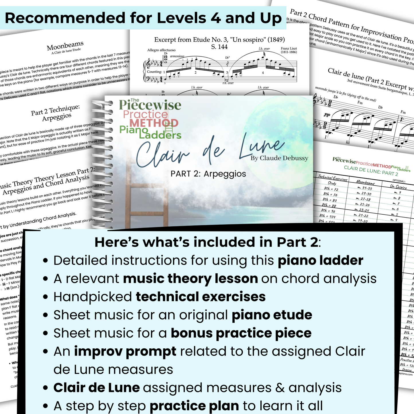 Clair de Lune Piano Ladder