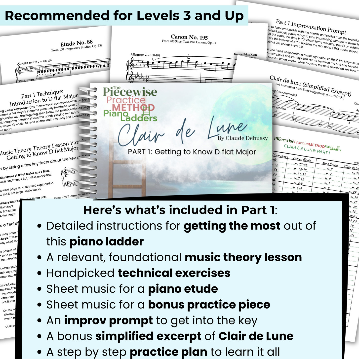Clair de Lune Piano Ladder