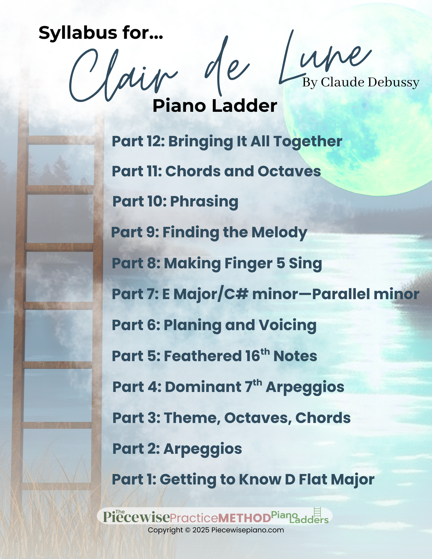 Clair de Lune Piano Ladder