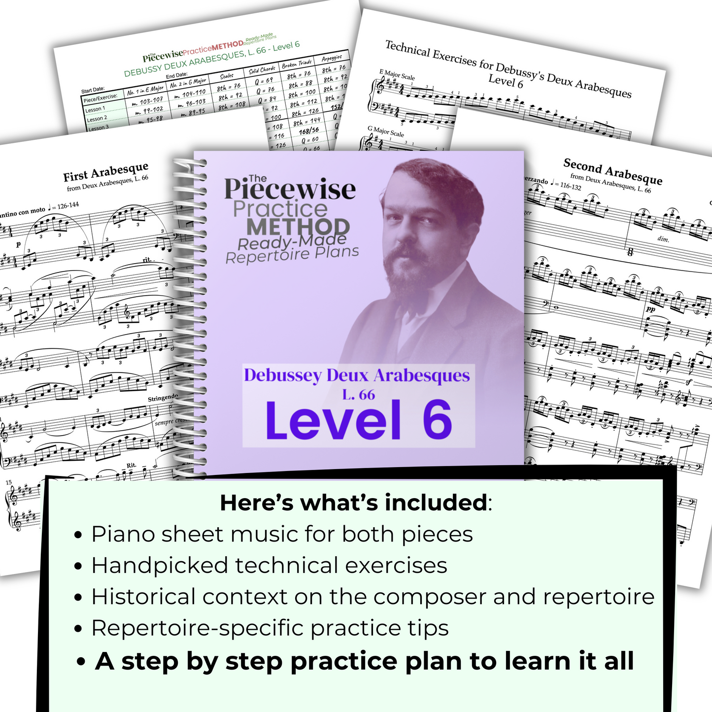 Debussy Deux Arabesques, L. 66 - Level 6