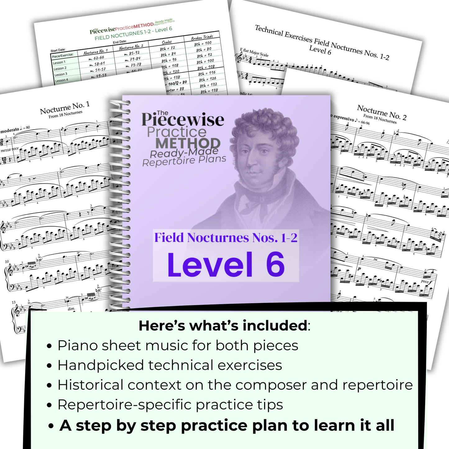 Field Nocturnes Nos. 1-2 - Level 6