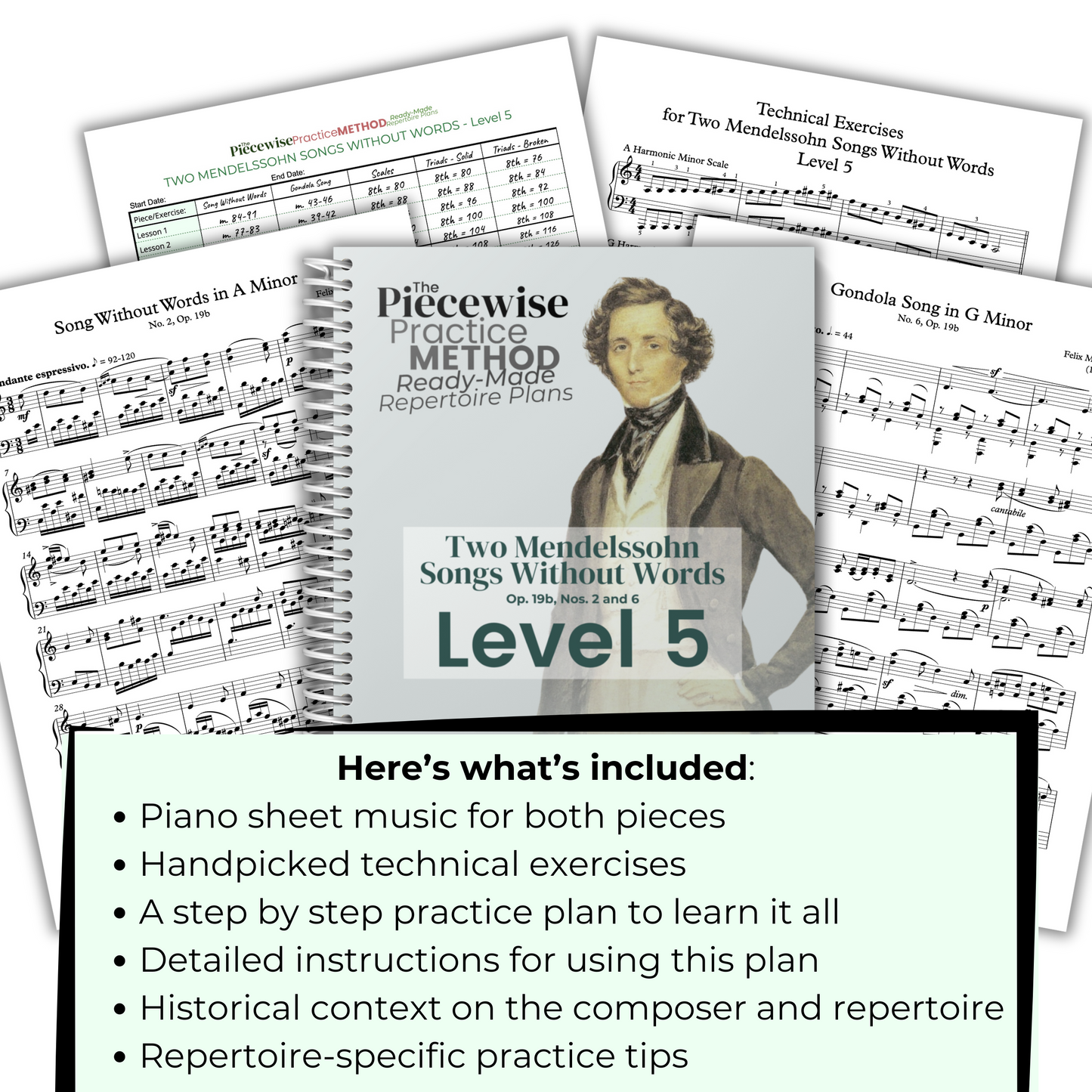 Two Felix Mendelssohn Pieces - Level 5