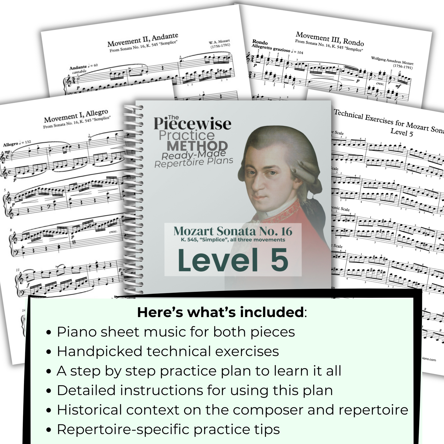 Mozart Sonata No 16, K. 545 - Level 5