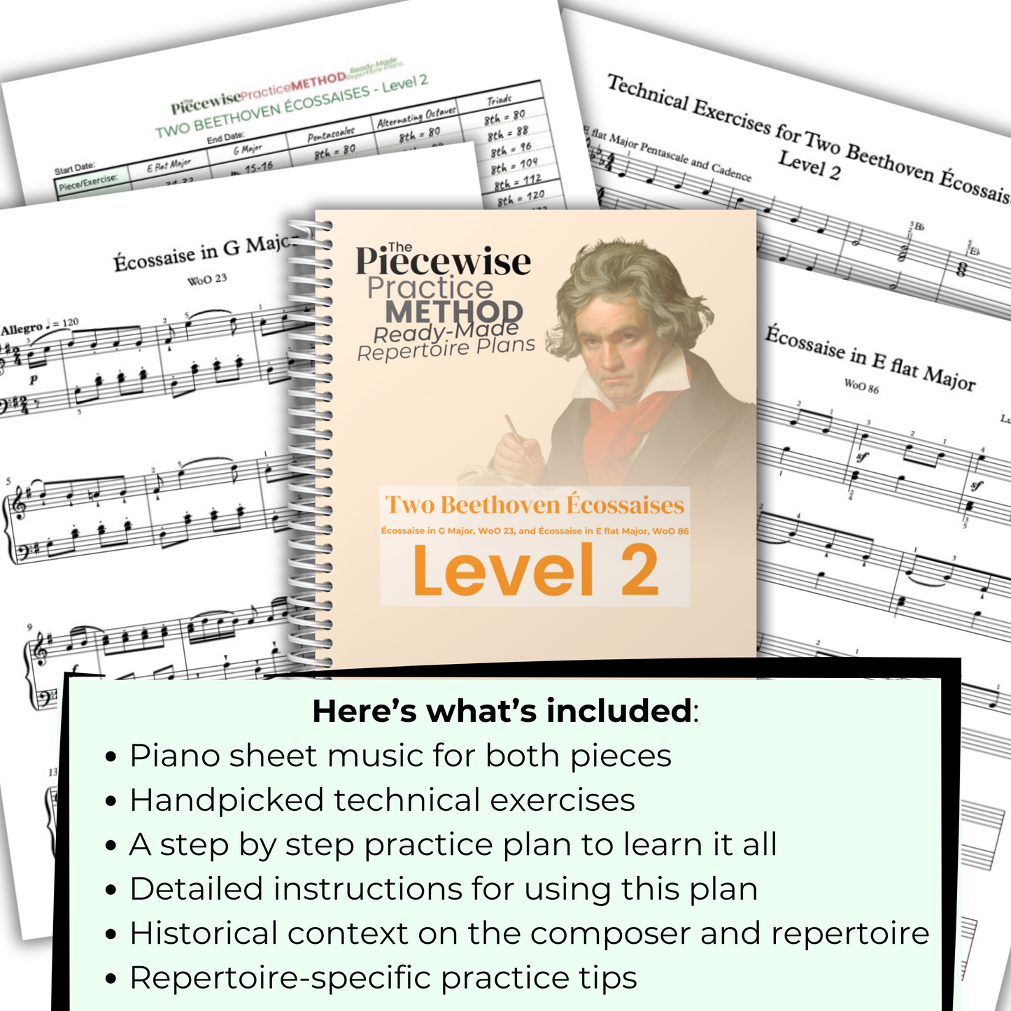 Two Beethoven Écossaises - Level 2