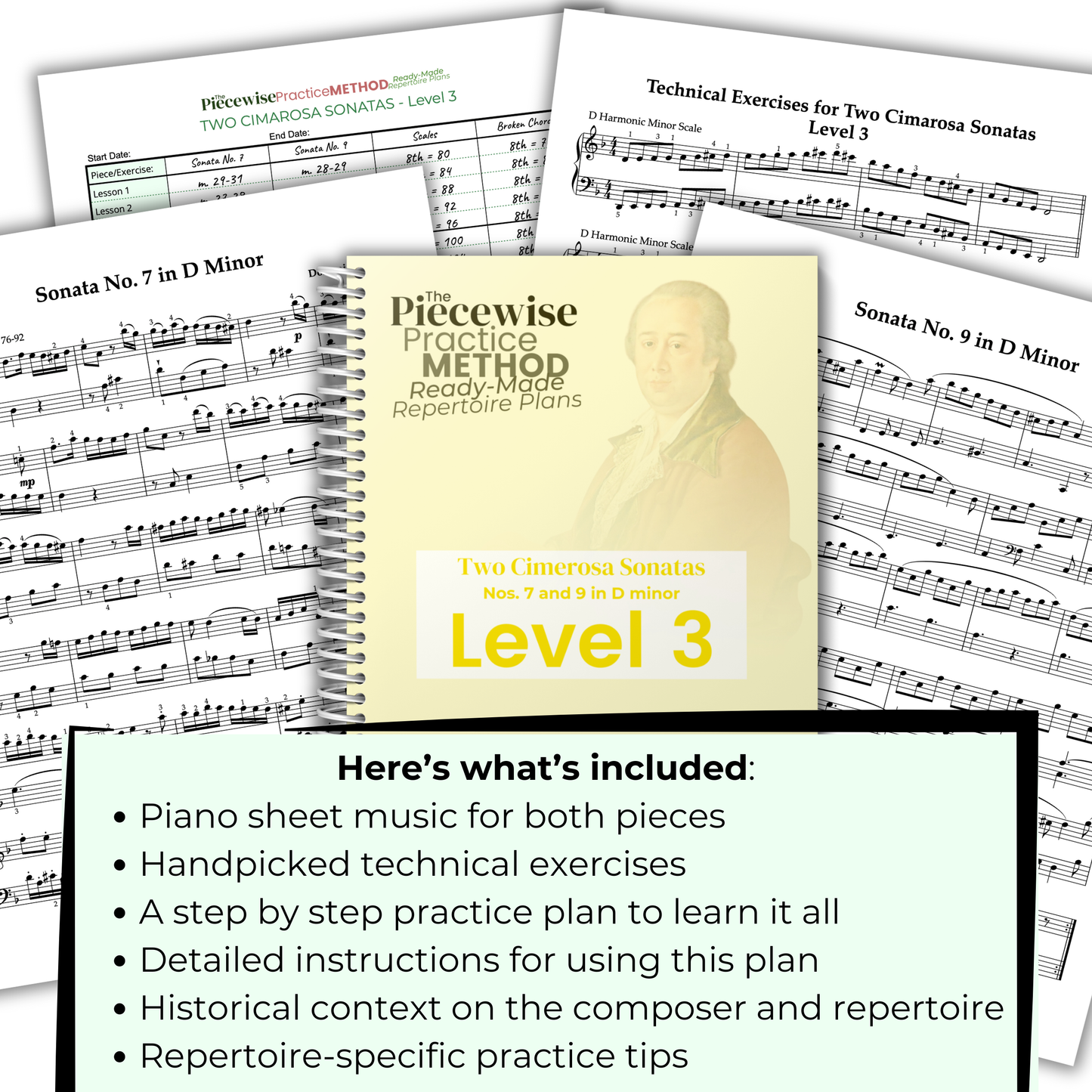 Two Cimarosa Sonatas - Level 3