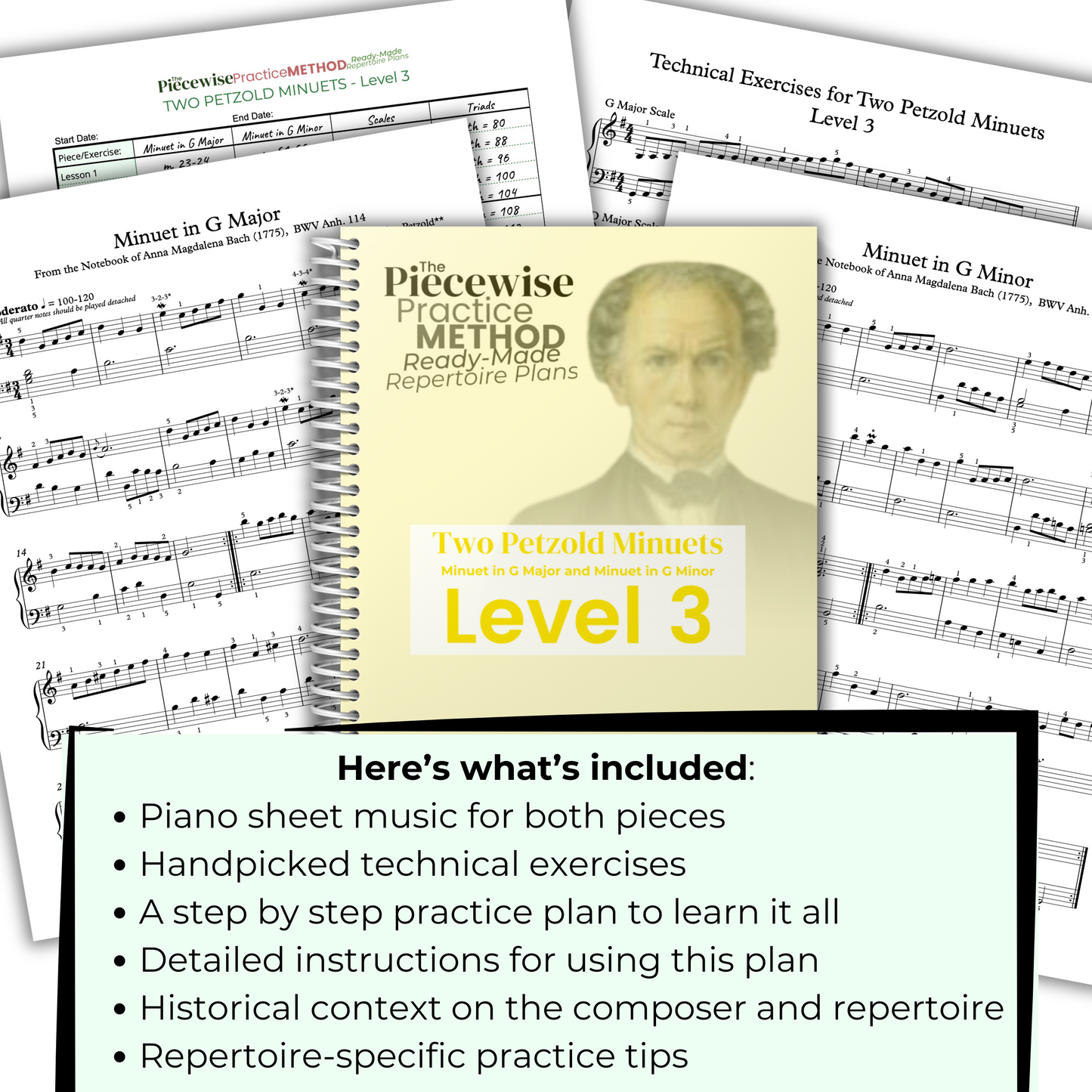Two Petzold Minuets - Level 3