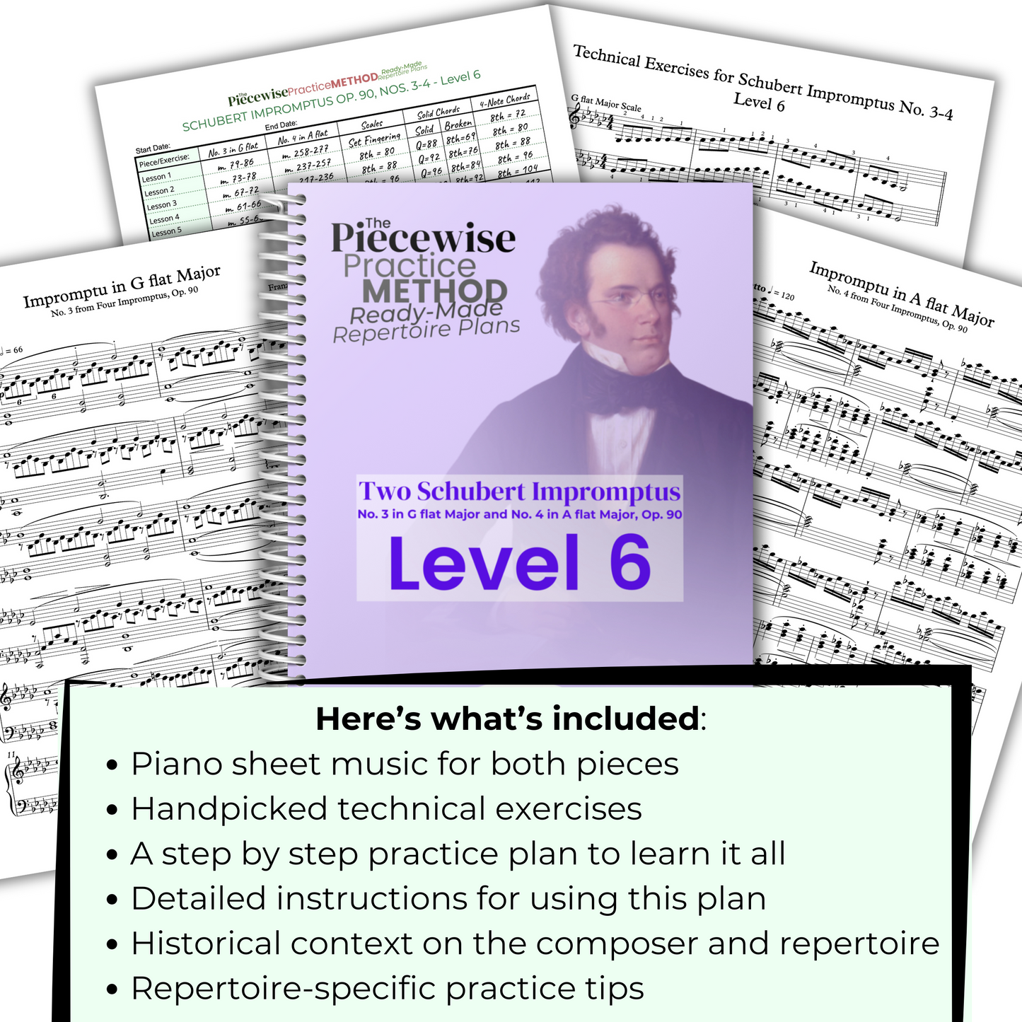 Two Schubert Impromptus - Level 6