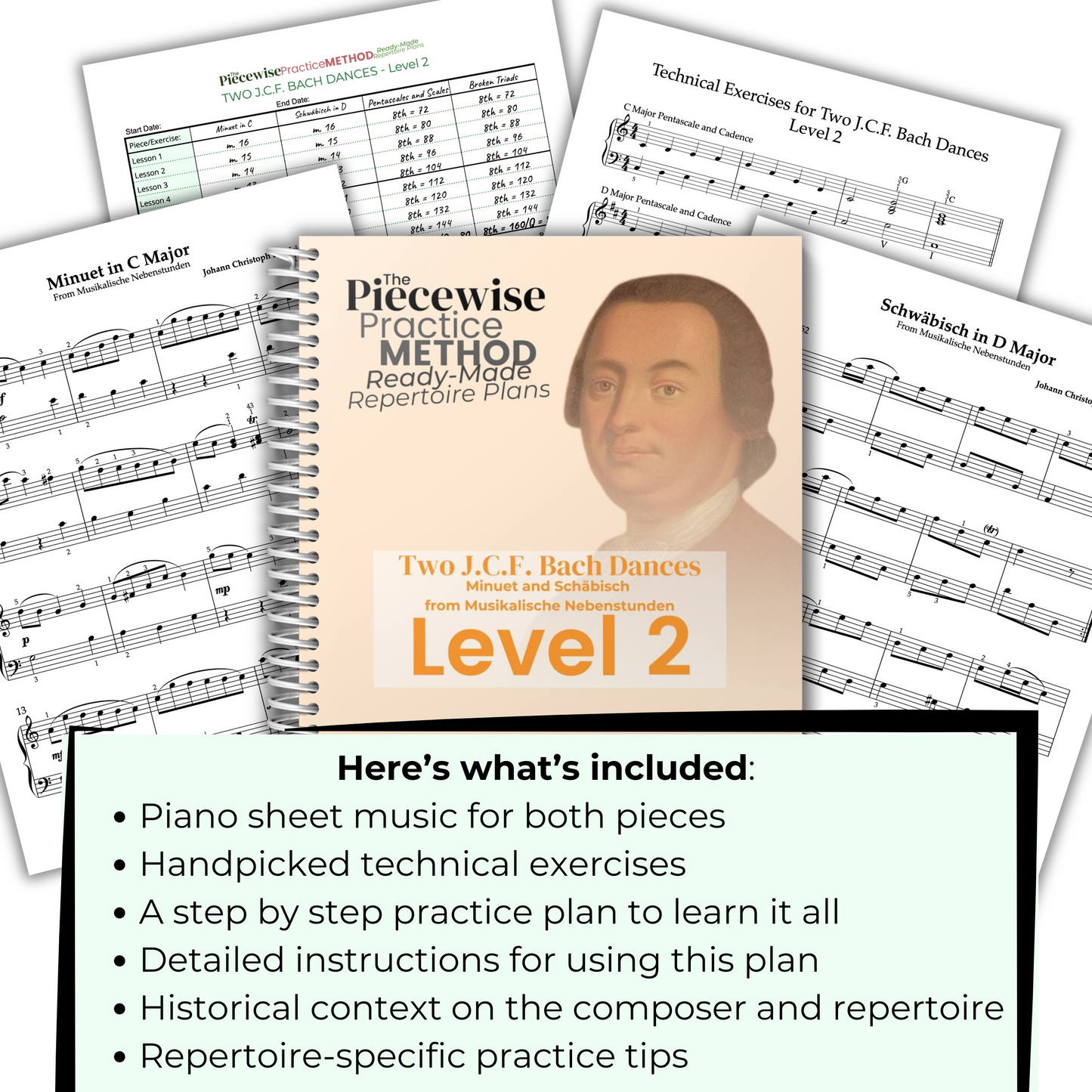 Two J.C.F. Bach Dances - Level 2