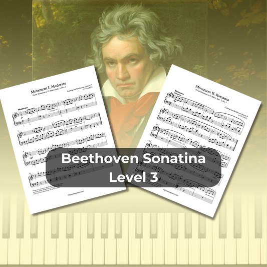 Beethoven Sonatina in G Major, Two Movements - Level 3