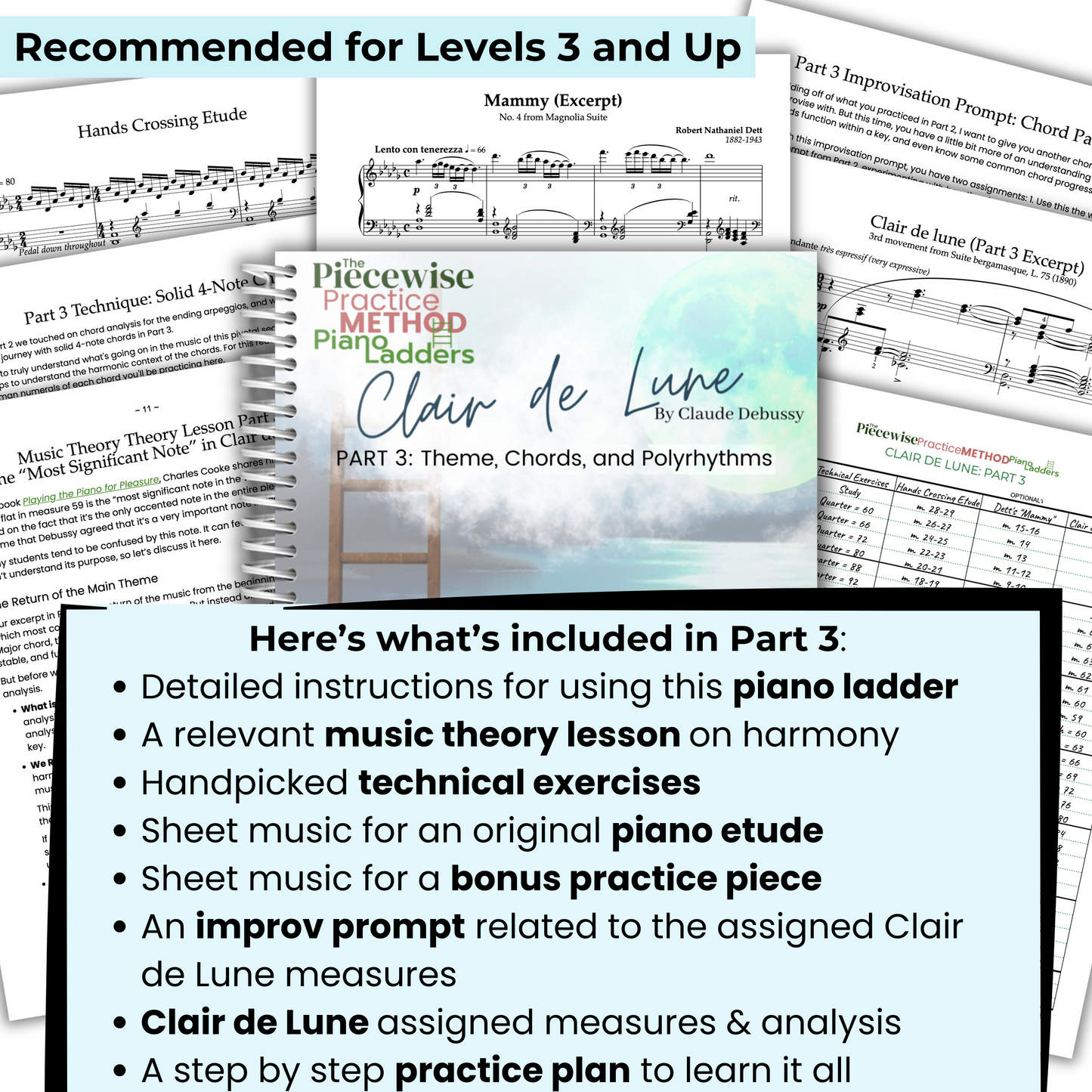 Clair de Lune Piano Ladder