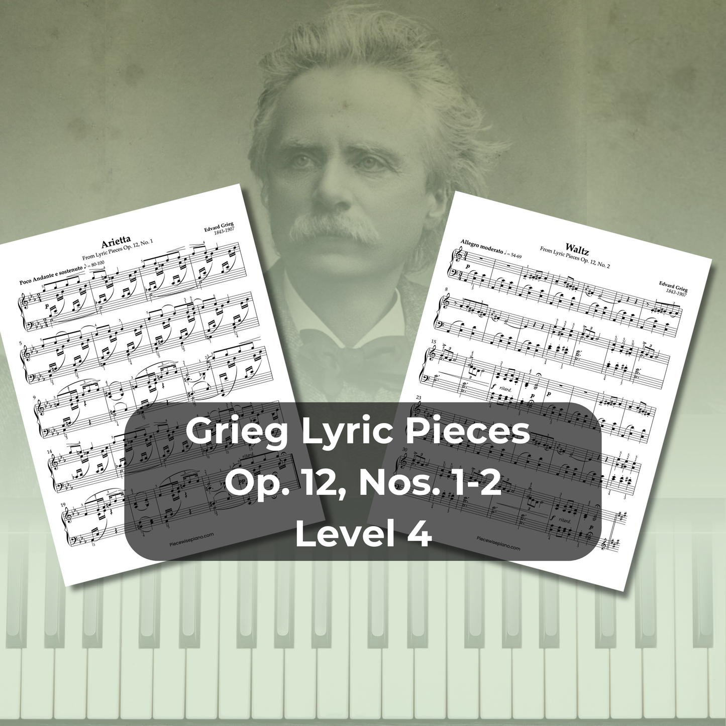 Grieg Lyric Pieces Op. 12, Nos. 1-2 - Level 4