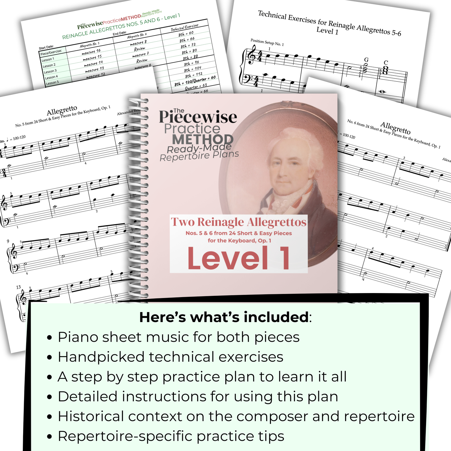 Reinagle Allegrettos Nos. 5 and 6 - Level 1
