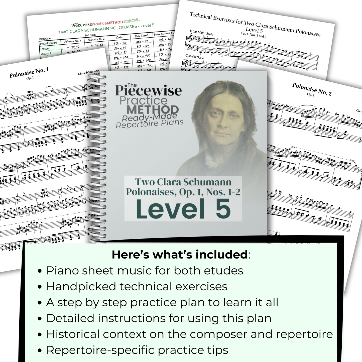 Two Clara Schumann Polonaises - Level 5