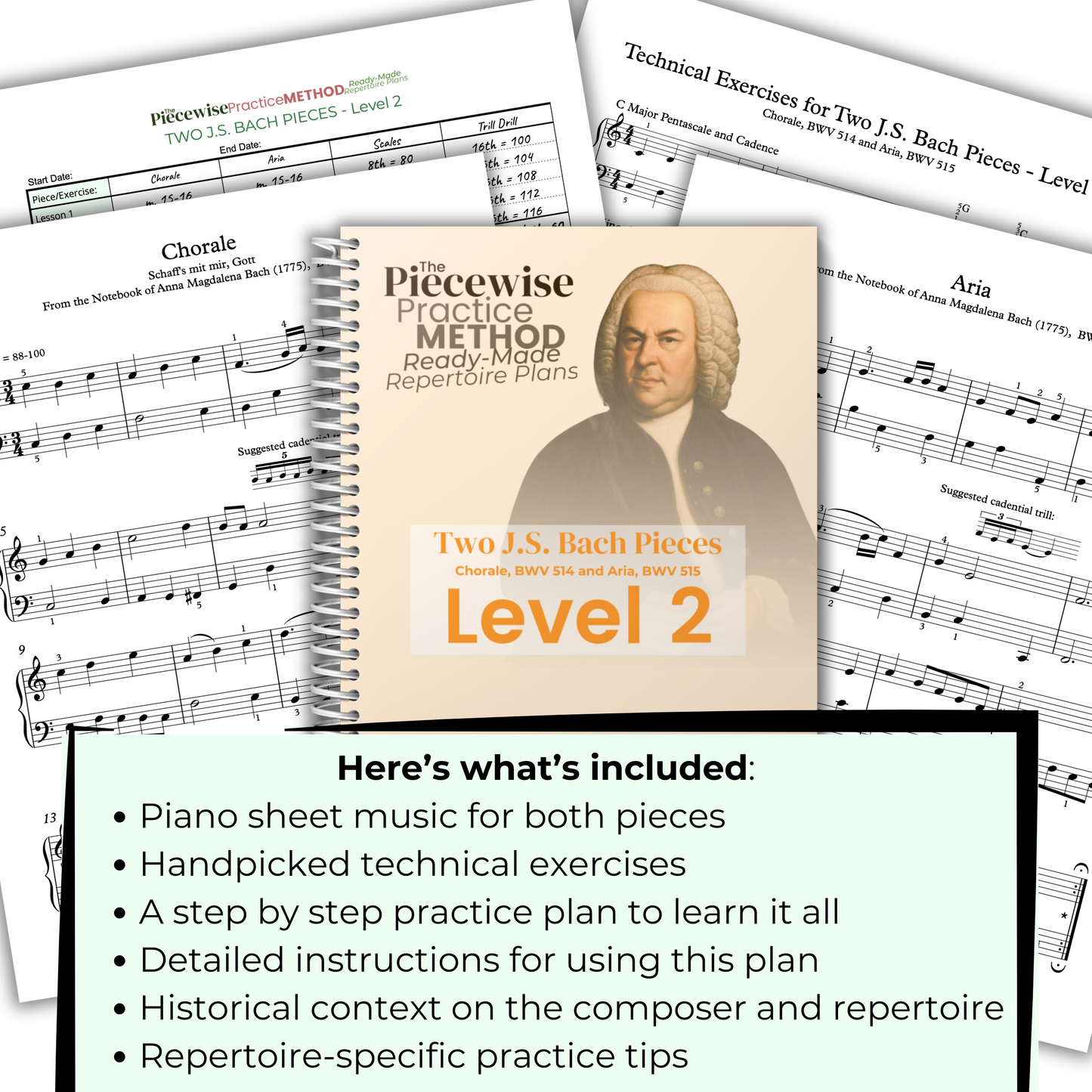 Two J.S. Bach Pieces - Level 2