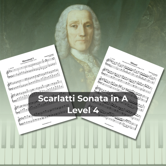 Scarlatti Sonata in A Major, K. 83 - Level 4