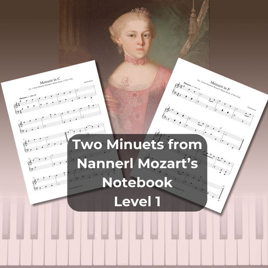Two Minuets from Nannerl Mozart's Notebook - Level 1